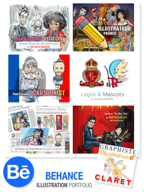 Portfolio d’illustrations — Ian David Marsden — Sélection d’illustrations couvrant l’illustration éditoriale, la bande dessinée, la communication visuelle, l’affiche, le design narratif et certains projets de graphisme réalisés à Mo